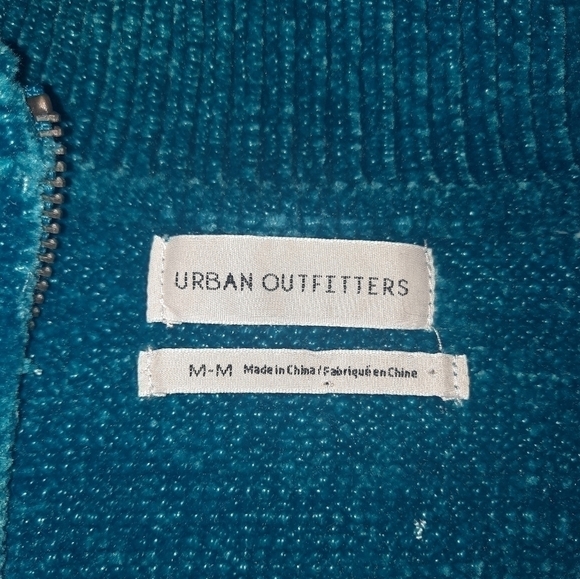 Urban Outfitters Juno Velour Half-Zip Sweater - Picture 6 of 11